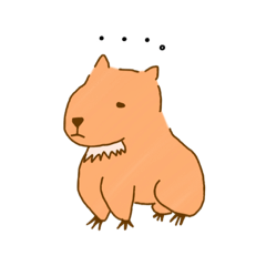 [LINEスタンプ] 【カピバラ】かっぴーの平凡な生活