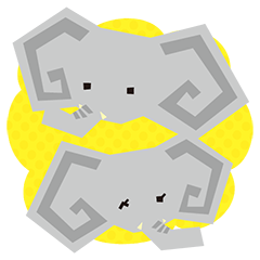 [LINEスタンプ] 働くジョブゾウ スタンプ