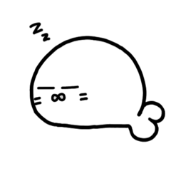 [LINEスタンプ] 何かがおかしいあざらし