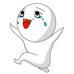 [LINEスタンプ] しろくて丸みのあるしろまるさん01