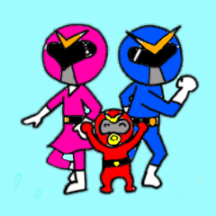 [LINEスタンプ] 核家族戦隊・エンマンジャー