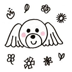 [LINEスタンプ] トイプードルの「プータ」くん