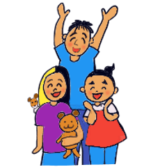 [LINEスタンプ] Fun and fun family