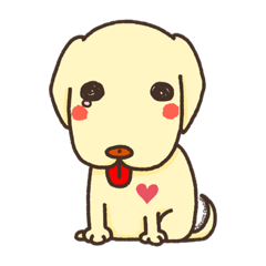 [LINEスタンプ] 紫友会 ラブラドール族❤️