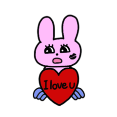 [LINEスタンプ] ポップラビ(Pop rabbit)