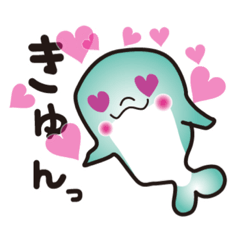 [LINEスタンプ] 使いやすい！可愛いイルカに癒されちゃう