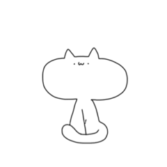 [LINEスタンプ] SHIRONEKO<ぴ〜>スタンプ