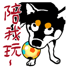 [LINEスタンプ] 紅茶(柴犬) 1 - 日常会話