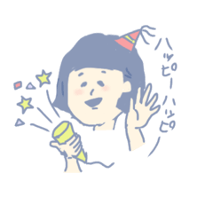 [LINEスタンプ] 淡い系シンプル女子【日常・ひとこと】