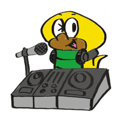 [LINEスタンプ] DJぶってるコブラ君