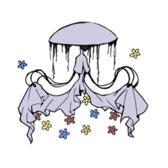 [LINEスタンプ] 水母の君と愉快な仲間達