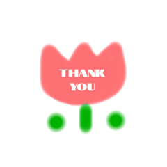 [LINEスタンプ] 英語で気持ちを伝える お花