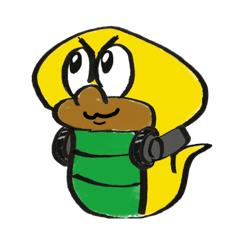 [LINEスタンプ] DJぶってるコブラ君(コメント無しver)