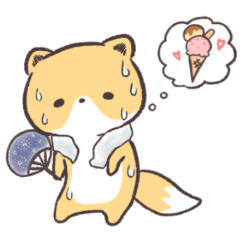 [LINEスタンプ] 癒してくれるきつねさん