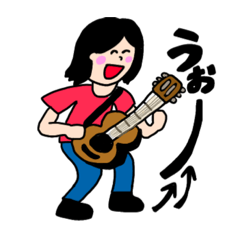 [LINEスタンプ] 黒髪のひとこと