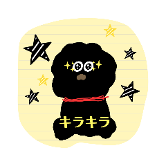 [LINEスタンプ] 黒もじゃ✨ビンス