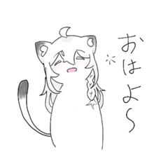 [LINEスタンプ] 学生 ましろ