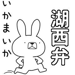 [LINEスタンプ] 方言うさぎBIG 湖西弁編