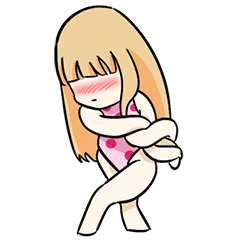 [LINEスタンプ] 恥ずかしがり屋  進化