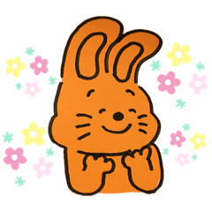 [LINEスタンプ] オレンジうささん！