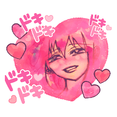 [LINEスタンプ] イラスト/女の子/カラフル/キラキラ/挨拶