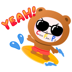 [LINEスタンプ] cocofamiPyのぴぃちゃん〝夏ver.〟