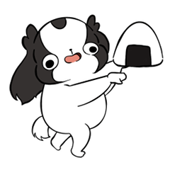 [LINEスタンプ] 狆のもちお 新！！もちおとあんみつ編