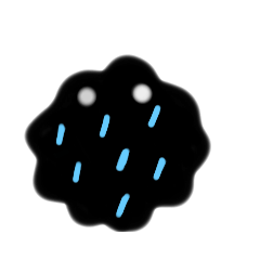 [LINEスタンプ] 黒ーいの