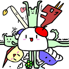 [LINEスタンプ] ぼけぼけマスコット