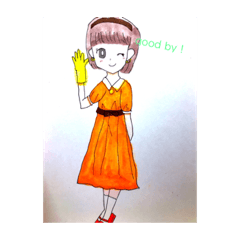 [LINEスタンプ] 東京レトロガールズ