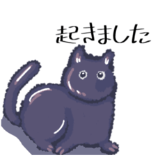 [LINEスタンプ] 紫ねこねこ