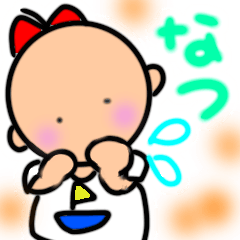 [LINEスタンプ] ナツ やってきたね、Pちゃん