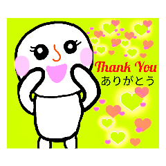 [LINEスタンプ] キュートなホワイトちゃん②