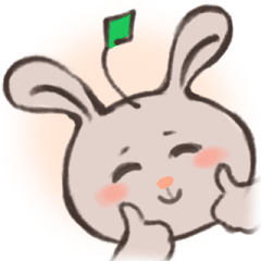 [LINEスタンプ] 可愛いくて素敵なうさぎの感情！