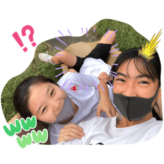 [LINEスタンプ] 仲良しですー