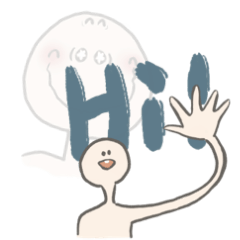 [LINEスタンプ] 長脖人です