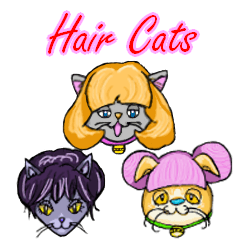 [LINEスタンプ] Hair Cats