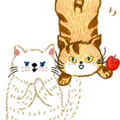 [LINEスタンプ] 心配性で控え目なねこちゃん