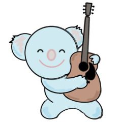 [LINEスタンプ] 【ギタリスト】ギターコアラの日常