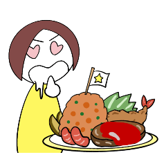 [LINEスタンプ] とっちーのグルメスタンプ