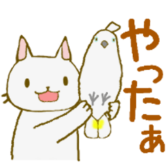 [LINEスタンプ] シロトモ(タイハクオウム)