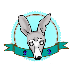 [LINEスタンプ] 53 italiangrayhound