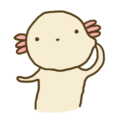 [LINEスタンプ] ウーパールーパーのルールー