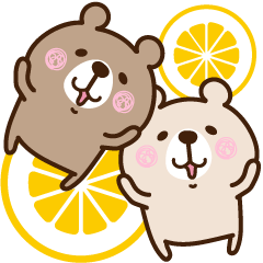 [LINEスタンプ] こぐまの夏♡