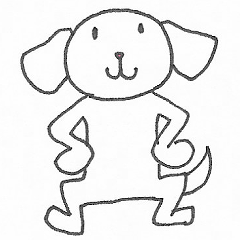 [LINEスタンプ] ハッピーしろわんこ