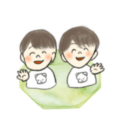 [LINEスタンプ] 双子のそうけいスタンプ