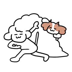 [LINEスタンプ] ふわふわワンコとキャバリア犬のスタンプ