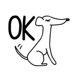 [LINEスタンプ] 犬のスタンプ(真っ白)