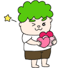 [LINEスタンプ] ナチュラルパーマ ゆってぃ君