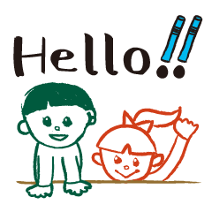 [LINEスタンプ] むぎちゃん＆かんくん その2